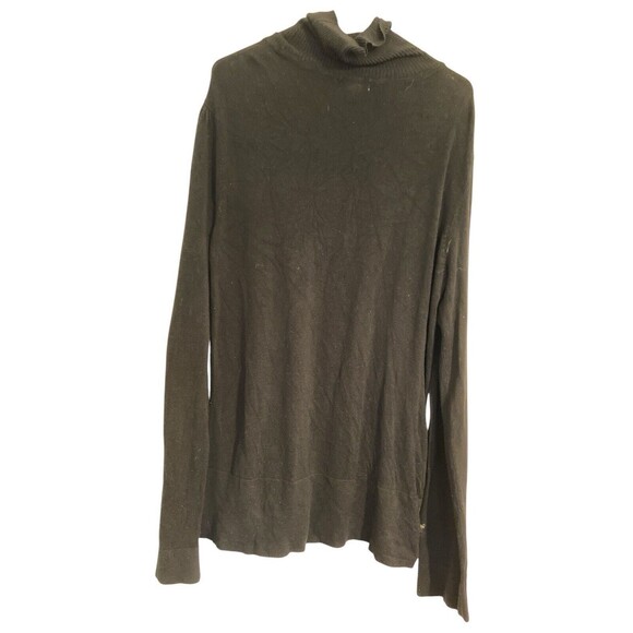 Cache Womens Turtleneck Sweater‎ Size L Long  Sleeve Preppy Office Tunic Viscose - Picture 3 of 10